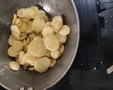 A picture of step 1 of Masala Potato.