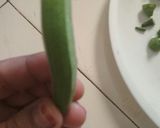 A picture of step 1 of Stuffed masala Bhindi.