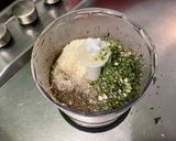 A picture of step 6 of Apricot, Black Garlic, and Parmesan Salad Dressing.