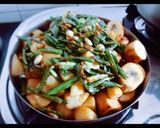 A picture of step 1 of Winter special healthy masaledar Kathiyawadi undhiyu.