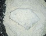 A picture of step 1 of Yam piccata.