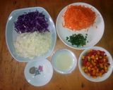 A picture of step 2 of Coleslaw with Creamy Dressing.