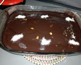 صورة لخطوة 9 من وصفة كيكة الشوكولاتة المسقية بدون شوكولاته اقتصادية والبنة ولا أروع🥧😋🤤