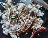 A picture of step 4 of Bisi bele bath recipe.