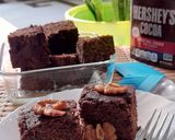 A picture of step 7 of Chocolate Walnut Eggless Brownies.