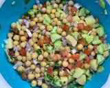 A picture of step 2 of Chana chat.