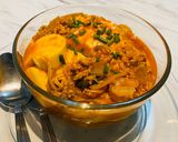 รูปขั้นตอนการทำที่ 7 ของ บะหมี่ไข่ซุปกิมจิ
