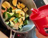 A picture of step 5 of Mother’s healthy chicken minestrone.