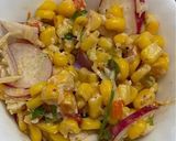 A picture of step 3 of Mexican corn salad.