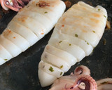 Foto del paso 3 de la receta: Calamar a la plancha con tallarines