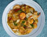 Foto langkah ke 8 dari resep Udang Saos Spaghetti.
