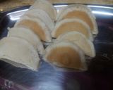A picture of step 2 of Qatayef with Nuts.