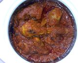 A picture of step 3 of Red oil chicken stew.