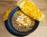 Édesburgonyás sütőtök krémleves jalapenoval recept fázis 3 fotója