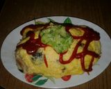 A picture of step 5 of Omurice My Way.