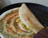 A picture of step 5 of Mysore masala dosa.