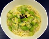 肉燥絲瓜蛋麵線的食譜步驟3照片