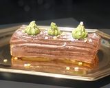 Une image de l'étape 7 de Bûche crème pâtissière gd MarnierGanache # team tree 🪵.