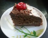 A picture of step 9 of Eggless Chocolate cake.
