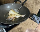 A picture of step 3 of Leatherjacket with salted veggie.