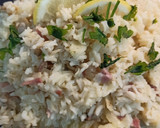 Foto del paso 5 de la receta: Risotto al limón 🍋 con champiñones y bacon 🍴