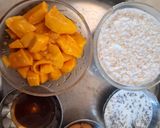 A picture of step 1 of No oil No boil Mango Oats Smoothie bowl.