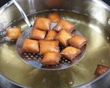 A picture of step 3 of Maida biscuit or diamond cuts biscuit.