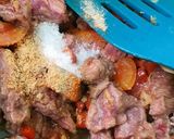 Foto langkah ke 3 dari resep Tumis Kambing Tomat Kecap 🍅🐐🌶.