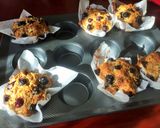 A picture of step 8 of Banana Blueberry Muffin (Vegan).