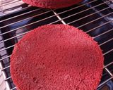 A picture of step 12 of Chocolate and red velvet checker board cake.