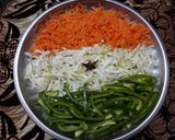 Tri colour Chow mein रेसिपी चरण 3 फोटो