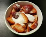Hình bước làm 3 của món Dâu Tây dầm Đường 🍓🍓🍓