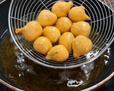 A picture of step 2 of Bihari Style Kadi Badi.