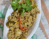 A picture of step 5 of Nasi goreng(vegetarian).