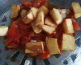 Foto del paso 8 de la receta: Ensalada tibia de pimientos con yuca y bimi