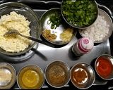 A picture of step 1 of Chur chur naan.