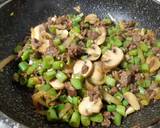 Tumis buncis jamur dengan daging cincang langkah memasak 3 foto