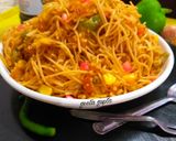 नूडल्स फ्राइड राइस (noodles fried rice recipe in Hindi) रेसिपी चरण 6 फोटो