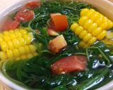 Foto langkah ke 4 dari resep Sayur Bening Bayam&Jagung Manis.
