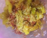 A picture of step 3 of Cauliflower aachar.
