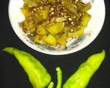 A picture of step 6 of Special fry green chillies.