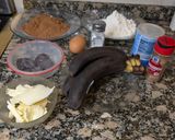 Foto del paso 1 de la receta: Muffins de banana y chocolate Sin Azúcar Sin Endulcorante y Sin Tacc