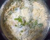 A picture of step 3 of Methi Onion Pakora.