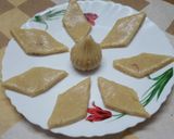 A picture of step 5 of Kaju Katli.