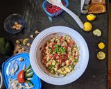 A picture of step 4 of Sprouts Chickpeas Salad Chaat Recipe.
