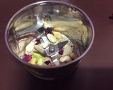 A picture of step 1 of Thandai masala milk.