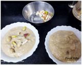 A picture of step 6 of Chikoo Kheer.
