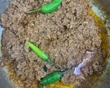 A picture of step 6 of Dum ka Qeema.