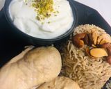 صورة لخطوة 8 من وصفة تطبيقة رز مع لحمة على دجاج