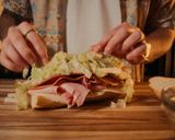 A picture of step 4 of Italian Hoagie (By an Ex-Jersey Mikes Employee).